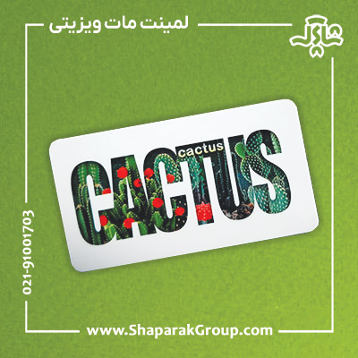کارت ویزیت لمینت مات