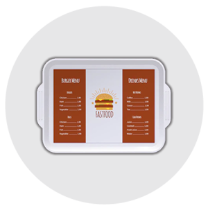 چاپ کاغذ کف سینی و کاغذ رستوران