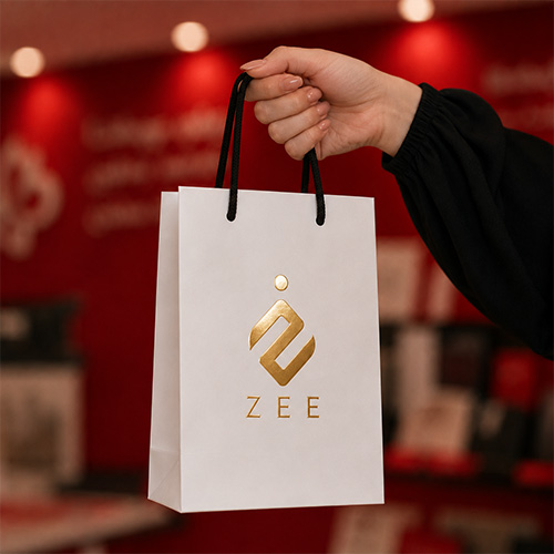 ساک دستی کاغذی آماده سایز 20×14×7 ساک دستی کاغذی آماده سایز 20×14×7